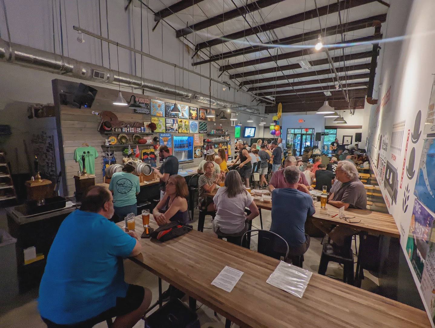 Mount Pleasant taproom interior