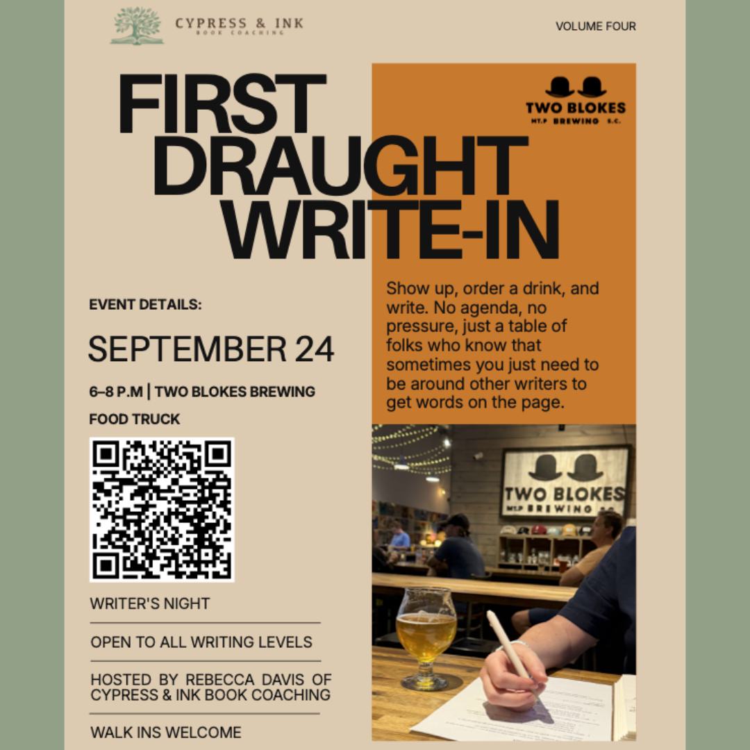 "First Draught" Write-in